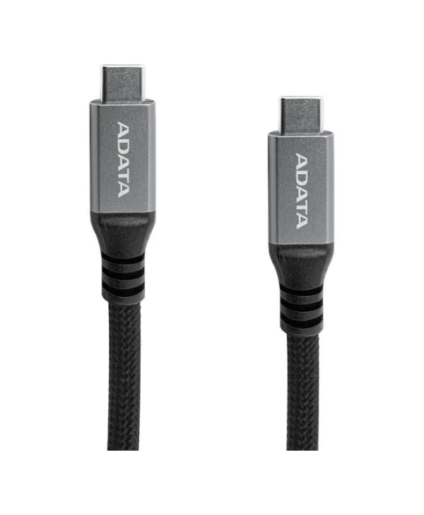 Adata Magnetic USB 2.0 Cable USB-C male - USB-C 100W PD Μαύρο CACCU3-100W-100AN-BK