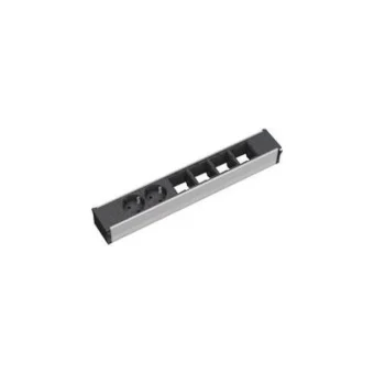 Bachmann Πολύπριζο 2 Θέσεων με USB-A Ασημί 912.005