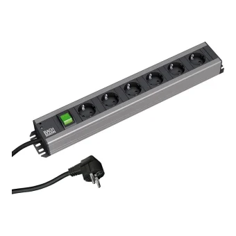 Bachmann Πολύπριζο 6 Θέσεων με USB-A, Διακόπτη και Καλώδιο 2m 300.003