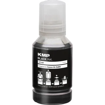 KMP Συμβατό Μελάνι Εκτυπωτή InkJet Canon GI-56 PGBK Μαύρο 1τμχ 1584,0001