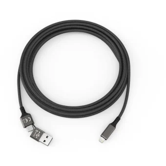 Smrter USB-A to Lightning Cable Μαύρο 1m SMRTER_SPEEDY_L_BK