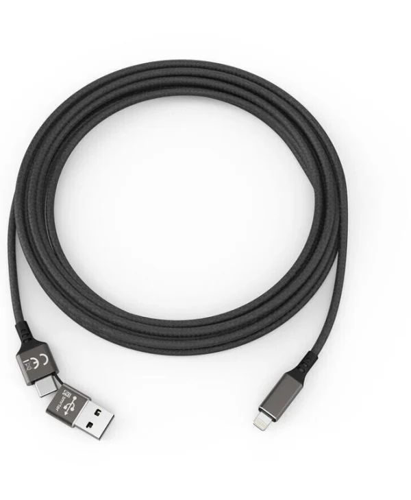 Smrter USB-A to Lightning Cable Μαύρο 1m SMRTER_SPEEDY_L_BK