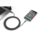 Smrter USB-A to Lightning Cable Μαύρο 1m SMRTER_SPEEDY_L_BK - Image 2