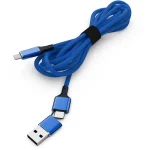 Smrter USB 2.0 Cable USB-C male - USB-A / USB-C Μπλε 1m SMRTER_SPEEDY_C_NB - Image 2