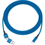 Smrter USB 2.0 Cable USB-C male - USB-A / USB-C Μπλε 1m SMRTER_SPEEDY_C_NB - Image 3