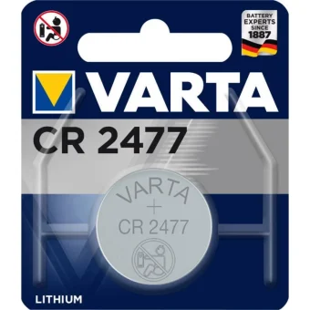 Varta Μπαταρία Λιθίου Ρολογιών CR2477 3V 1τμχ 06477101401