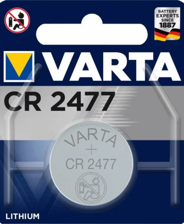 Varta Μπαταρία Λιθίου Ρολογιών CR2477 3V 1τμχ 06477101401
