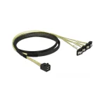 DeLock Mini SAS - 7-Pin SATA III 100cm Μαύρο 85685