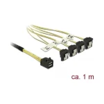 DeLock Mini SAS - 7-Pin SATA III 100cm Μαύρο 85685 - Image 2