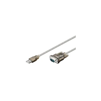 Goobay Καλώδιο RS232 9-pin male σε USB-A 1.5m (95435)