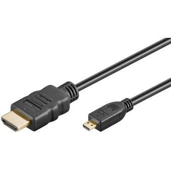 Goobay Cable micro HDMI male - HDMI male 2m Μαύρο 53785