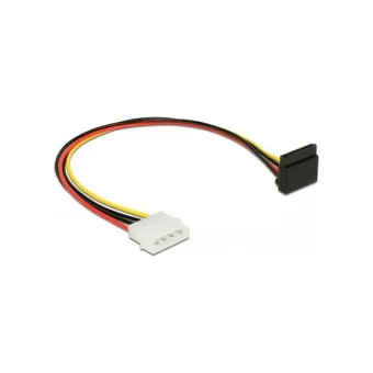 DeLock 4-Pin Molex - 15-Pin Sata Cable 0.3m Μαύρο 85513