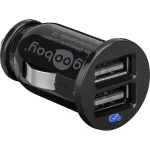 Goobay Φορτιστής Αυτοκινήτου 10.5W 2.1A με Θύρες: 2xUSB Μαύρος 44177