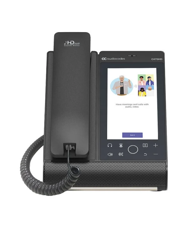 AudioCodes Teams-c470hd Ενσύρματο Τηλέφωνο IP Μαύρο TEAMS-C470HD-DBW