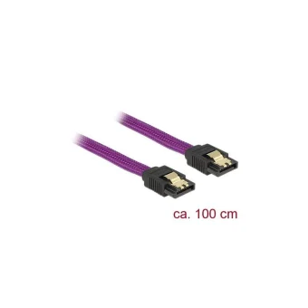 DeLock 7-Pin SATA III - 7-Pin SATA III 100cm Μωβ 83692