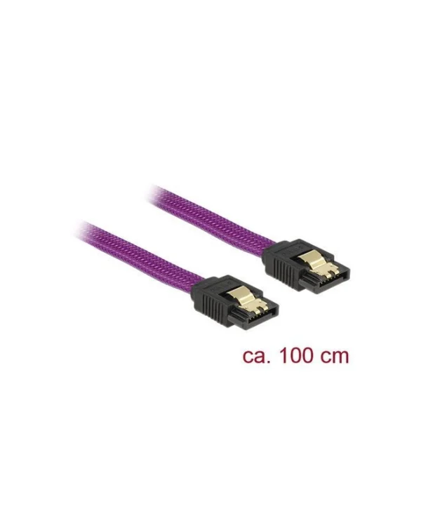 DeLock 7-Pin SATA III - 7-Pin SATA III 100cm Μωβ 83692