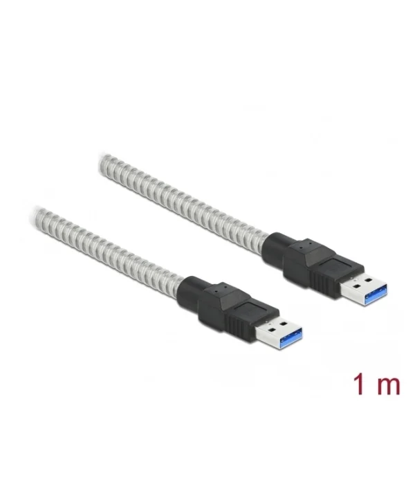 DeLock USB 2.0 Cable USB-A male - USB-A male Ασημί 1m 86775