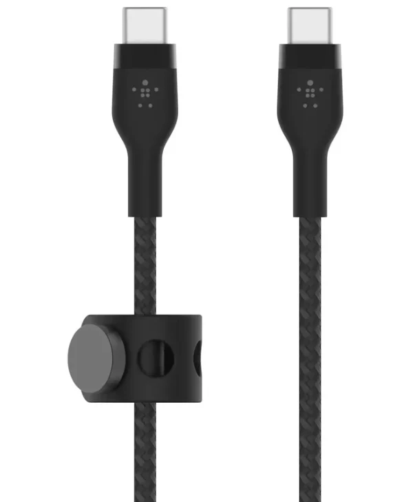 Belkin Braided USB 2.0 Cable USB-C male - USB-C 60W PD Μαύρο 2m CAB011BT2MBK