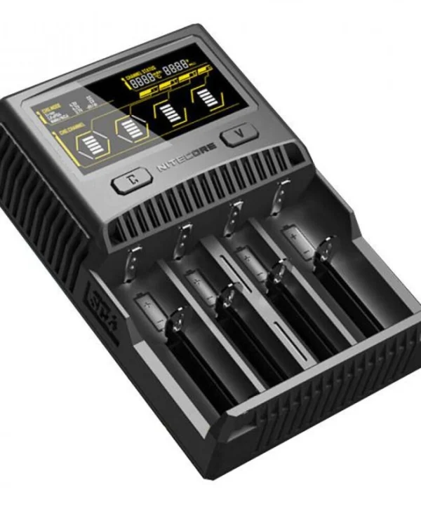 NiteCore SC4 Φορτιστής 4 Μπαταριών Li-ion/Ni-Cd/Ni-MH Μεγέθους 18650 SUPERBCHARGERSC4