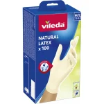 Vileda Γάντια Καθαριότητας Natural Latex Latex Medium Ροζ 179654 - Image 3