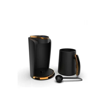 Inca Turbo Μπρίκι Espresso Inox Μαύρο IKM-011