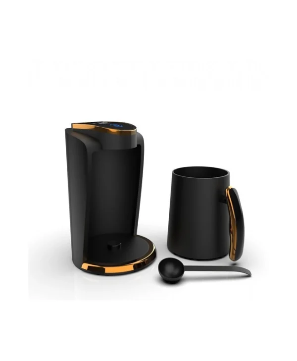 Inca Turbo Μπρίκι Espresso Inox Μαύρο IKM-011