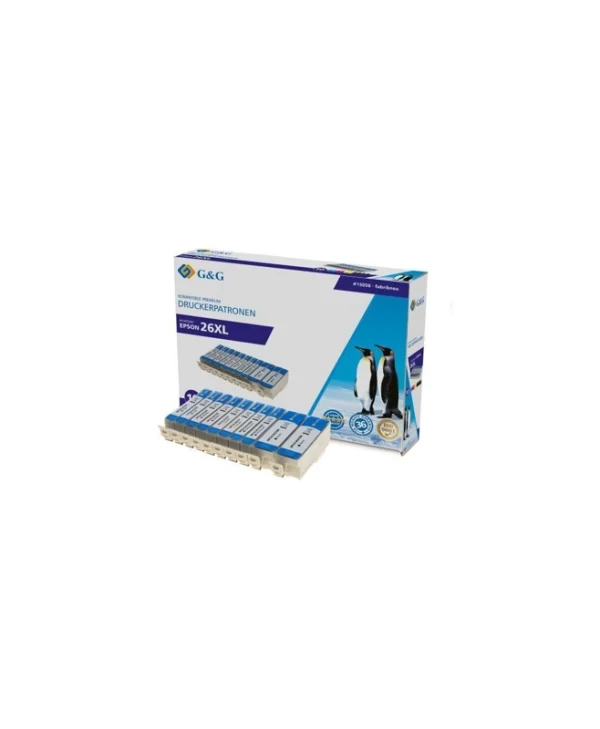 G&G Συμβατό Μελάνι Εκτυπωτή InkJet Epson Epson 26xl Μαύρο 1τμχ 15058
