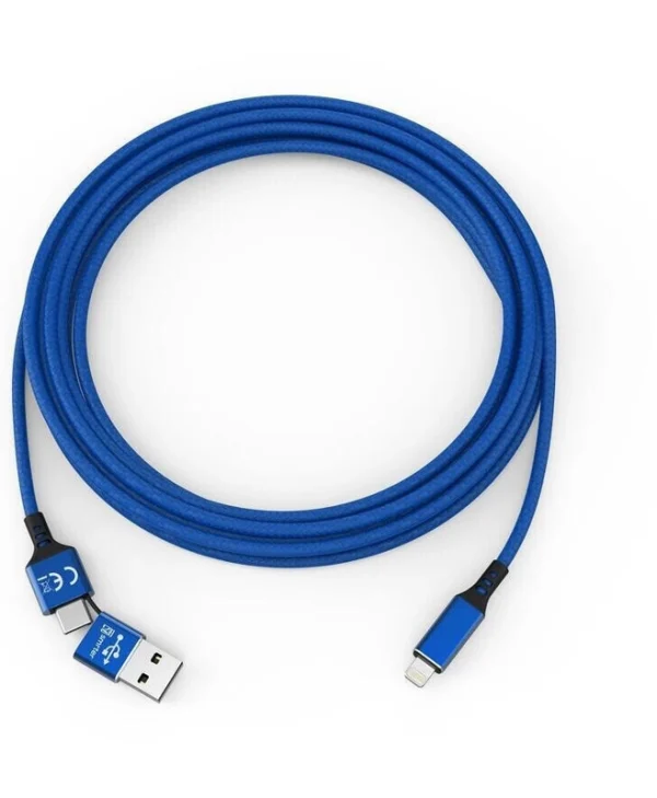 Smrter USB-A to Lightning Cable Μπλε 1m SMRTER_SPEEDY_L_NB
