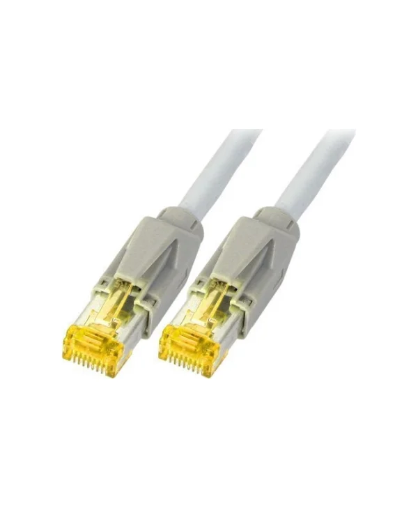 EFB S/FTP Cat.6a (Gigabit) Καλώδιο Δικτύου Ethernet 0.5m Γκρι K8580GR.0,50