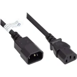 Alcasa IEC C14 / IEC C13 - IEC C14 / IEC C13 Cable 1m Μαύρο P1430-S010