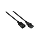 Alcasa IEC C14 / IEC C13 - IEC C14 / IEC C13 Cable 1m Μαύρο P1430-S010 - Image 2