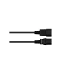 Alcasa IEC C14 / IEC C13 - IEC C14 / IEC C13 Cable 1m Μαύρο P1430-S010 - Image 3
