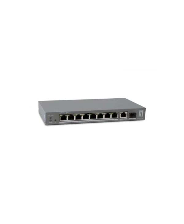 Level One GEP-1011 Unmanaged L2 PoE+ Switch με 10 Θύρες Gigabit (1Gbps) Ethernet και 1 SFP Θύρα