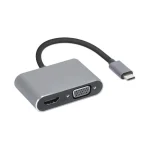 iBox USB-C Docking Station με HDMI 4K PD και σύνδεση 2 Οθονών Γκρι IUHCHDVGA - Image 3