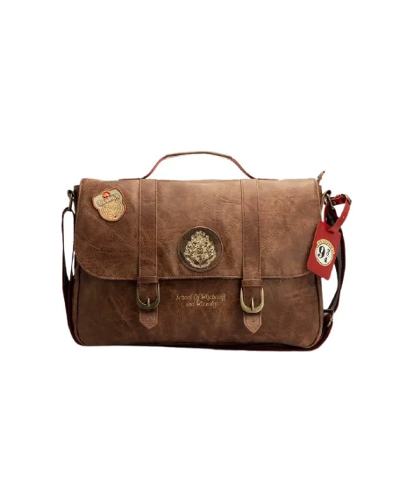 Abysse Hogwarts Shoulder Παιδική Τσάντα Καφέ 35x5x27εκ. ABYBAG397