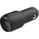 Belkin Φορτιστής Αυτοκινήτου 24W 4.8A με Θύρες: 2xUSB Μαύρος CCB001BTBK