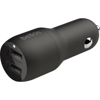 Belkin Φορτιστής Αυτοκινήτου 24W 4.8A με Θύρες: 2xUSB Μαύρος CCB001BTBK