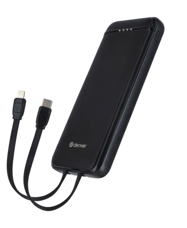 Denver PQCA-10320 Power Bank 10000mAh 20W Power Delivery Μαύρο 117140000680