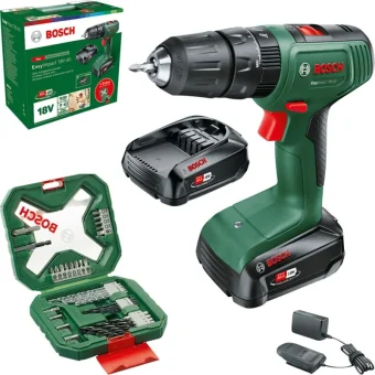 Bosch EasyImpact 18V-40 Κρουστικό Δραπανοκατσάβιδο Μπαταρίας 18V 2x2Ah 06039D8109