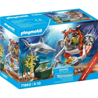Playmobil Υποβρύχιο Κυνήγι Θησαυρού για 4-10 ετών 71860