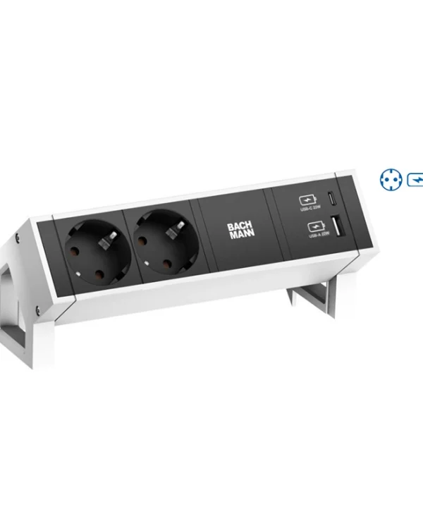 Bachmann Desk Πολύπριζο 2 Θέσεων με USB-A 902.932
