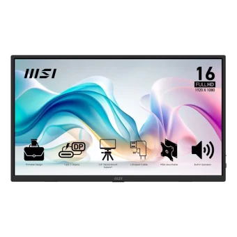 MSI PRO MP165 E6 IPS Φορητό Monitor 15.6" FHD 1920x1080 με Χρόνο Απόκρισης 4ms GTG 9S6-3PE50M-002