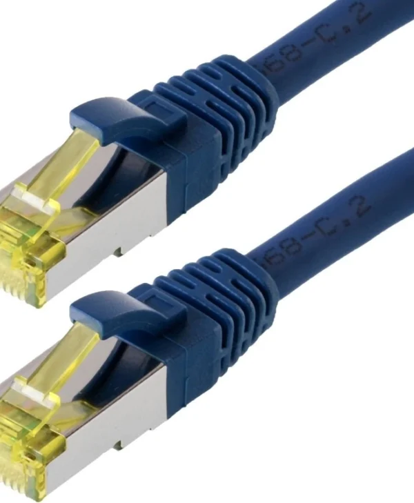 Telegärtner S/FTP Cat.6a (Gigabit) Καλώδιο Δικτύου Ethernet 2m Μπλε L00001A0087