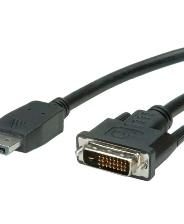 Value Cable DVI-D male - DisplayPort male 1m Μαύρο (11.99.5613)