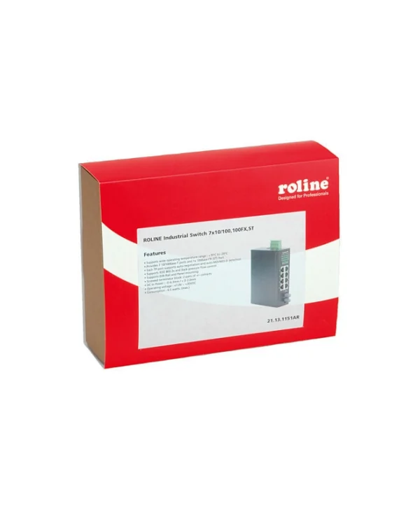Roline 21.13.1151 Unmanaged L2 Switch με 7 Θύρες Gigabit (1Gbps) Ethernet