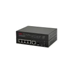 Roline 21.14.3524 L2 PoE+ Switch με 5 Θύρες Gigabit (1Gbps) Ethernet και 1 SFP Θύρα