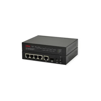Roline 21.14.3524 L2 PoE+ Switch με 5 Θύρες Gigabit (1Gbps) Ethernet και 1 SFP Θύρα