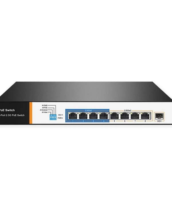 Value 21.99.1189 L2 PoE Switch με 8 Θύρες Gigabit (1Gbps) Ethernet