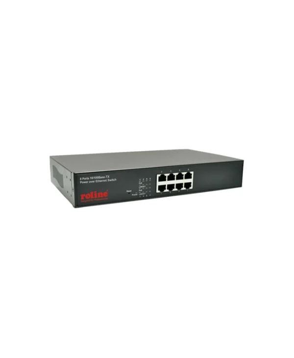 Roline 21.13.1191 Unmanaged L2 PoE Switch με 8 Θύρες Ethernet και 8 SFP Θύρες