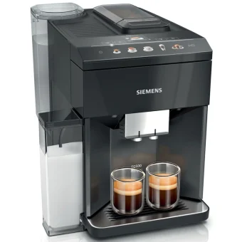 Siemens EQ.500 Αυτόματη Μηχανή Espresso 1500W Πίεσης 15bar για Cappuccino με Μύλο Άλεσης Piano Black TQ515D09